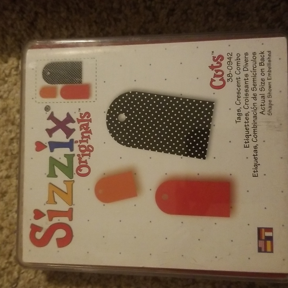 Sizzix Originals Tags, Crescent Combo die.